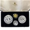 Image 1 : 1987 Isle of Man Gold & Silver Set 2oz Gold