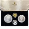 Image 2 : 1987 Isle of Man Gold & Silver Set 2oz Gold