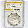 Image 1 : 1878 7/8TF Morgan Silver Dollar PGA MS63