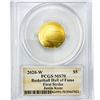 Image 2 : 2020-W $5 Gold Kunz Signed PCGS PR70 DCAM