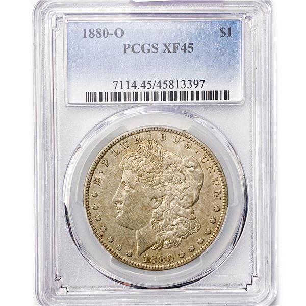 1880-O Morgan Silver Dollar PCGS XF45