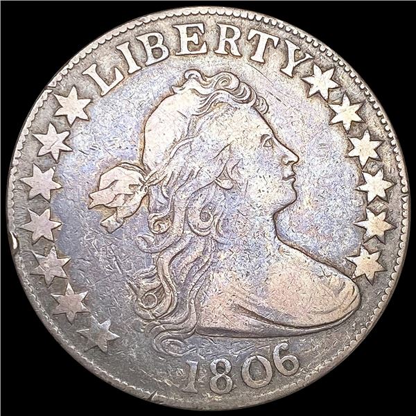 1806 Draped Bust Half Dollar NICELY CIRCULATED