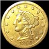 Image 1 : 1868-S $2.50 Gold Quarter Eagle NICELY CIRCULATED