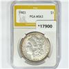 Image 1 : 1903 Morgan Silver Dollar PGA MS63