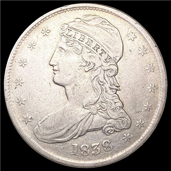 1838 Capped Bust Half Dollar NICELY CIRCULATED