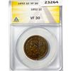 Image 1 : 1852 Large Cent ANACS VF30