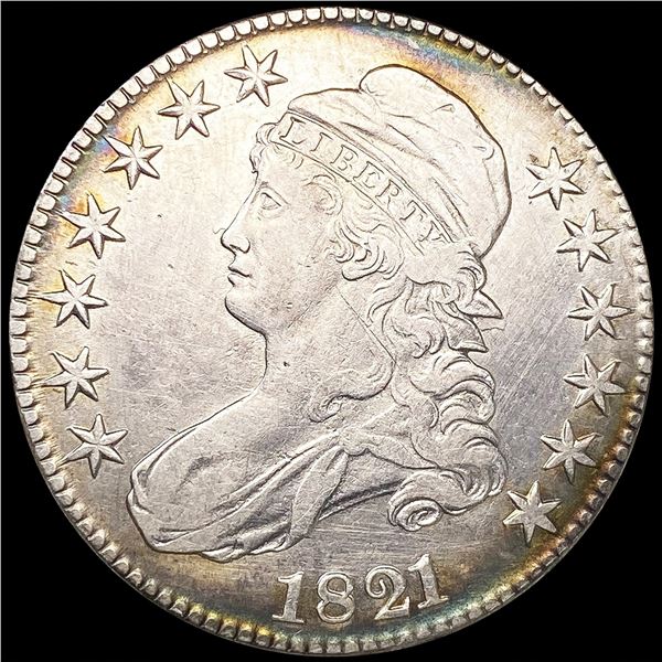 1821 Capped Bust Half Dollar LIGHTLY CIRCULATED
