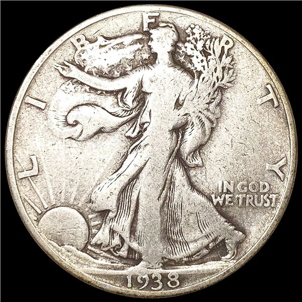 1938-D Walking Liberty Half Dollar NICELY CIRC