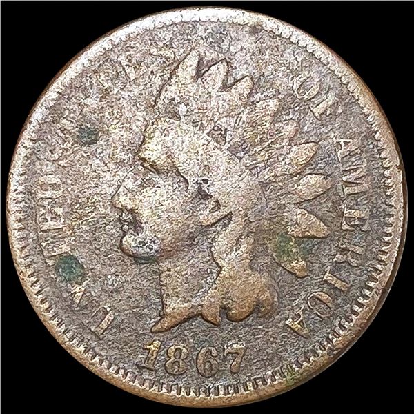 1867 Indian Head Cent NICELY CIRCULATED