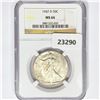 Image 1 : 1947-D Walking Liberty Half Dollar NGC MS66