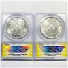 Image 2 : 1885-O, 1882-O Set (2) Morgan Dollars ANACS MS63