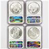 Image 2 : 2012 Set (4) American Silver Eagles NGC MS69