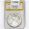 1991 American Silver Eagle PGA MS70