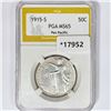 Image 1 : 1915-S Pan-Pac Half Dollar PGA MS65