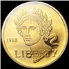 Image 1 : 1988-W Commem 1/4oz Gold $5 GEM PROOF