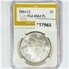 Image 1 : 1884-CC Morgan Silver Dollar PGA MS64 PL