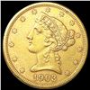 Image 1 : 1903-S $5 Gold Half Eagle UNCIRCULATED