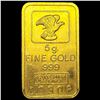 Image 1 : Columbia 5g Gold Bar UNCIRCULATED