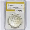 Image 1 : 1878 8TF Morgan Silver Dollar PGA MS62