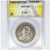 Image 1 : 1834 Capped Bust Half Dollar ANACS F15