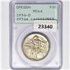 Image 1 : 1934-D Oregon Trail Half Dollar PCGS MS64