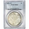 Image 1 : 1891-CC Morgan Silver Dollar PCGS MS63