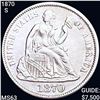 Image 1 : 1870-S Seated Liberty Dime CHOICE AU