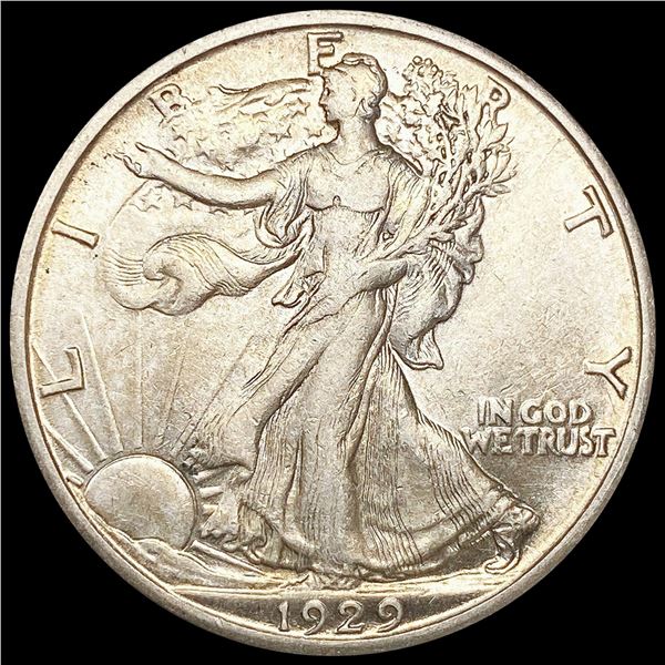 1929-D Walking Liberty Half Dollar NEARLY UNC