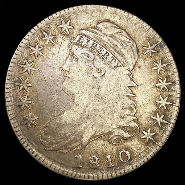 1810 0-103 Cap Bust Half Dollar R3 LIGHTLY CIRC