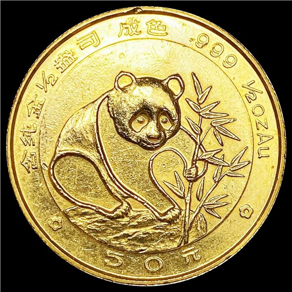 1988 China 1/2oz Gold 50 Yuan LIGHTLY CIRCULATED