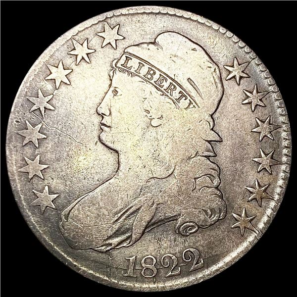 1822 0-106A Cap Bust Half Dollar R3 NICELY CIRC