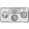 Image 1 : 2005 1oz Silver Dollar Set (3 Coins) NGC BU