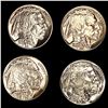 Image 1 : (4) Buffalo Nickels (1936-S, 1936, 1937-S, 1938-D