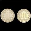 Image 2 : (2) 1873 Nickel 3 Cents NICELY CIRCULATED