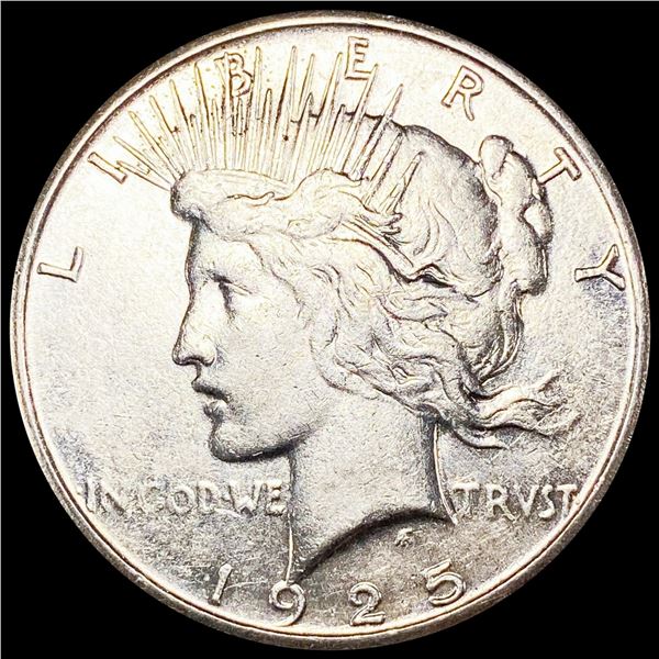 1925-S Silver Peace Dollar NEARLY UNCIRCULATED
