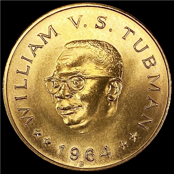 1964 Liberia .54oz Gold $20 CHOICE BU