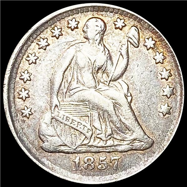1857 Seated Liberty Half Dime LIGHTLY CIRCULATED