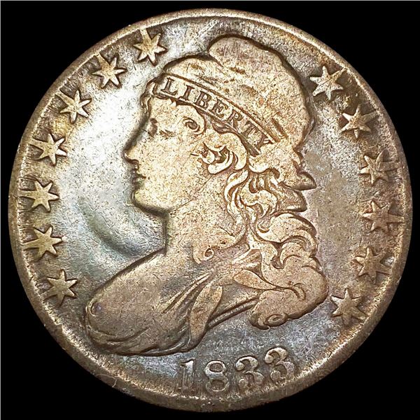 1833 Capped Bust Half Dollar NICELY CIRCULATED