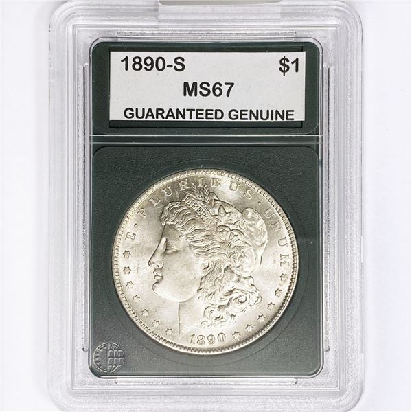 1890-S Morgan Silver Dollar GG MS67