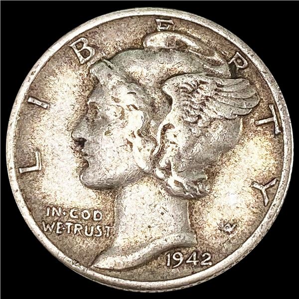 1942/1-D Mercury Dime ABOUT UNCIRCULATED