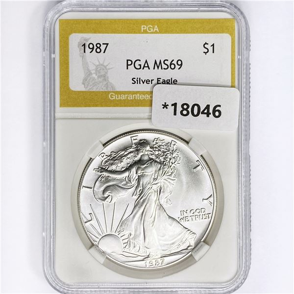 1987 American Silver Eagle PGA MS69