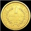 Image 2 : 1851 Rare Gold Dollar NEARLY UNCIRCULATED