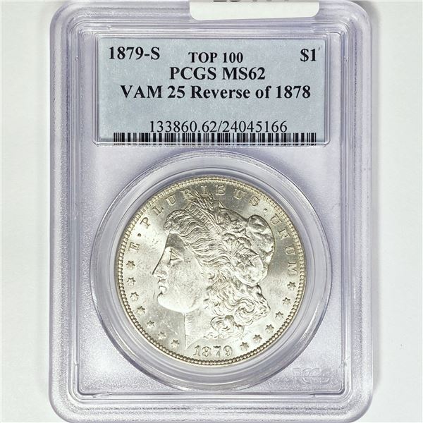 1879-S Morgan Dollar PCGS MS62 Rev 78 VAM-25