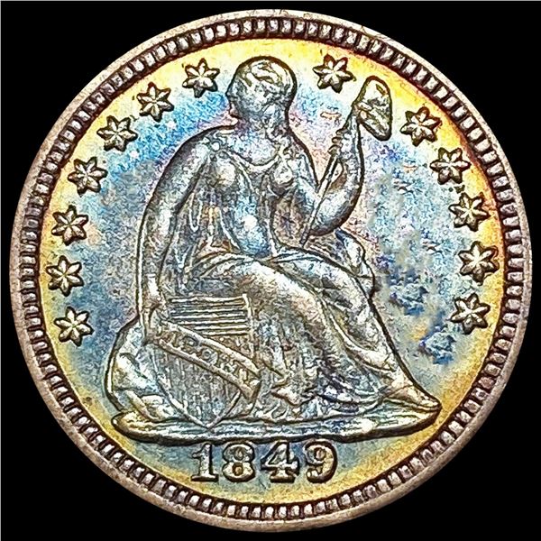 1849 Seated Liberty Half Dime UNCIRCULATED