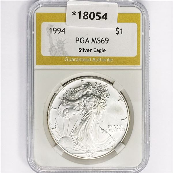 1994 American Silver Eagle PGA MS69
