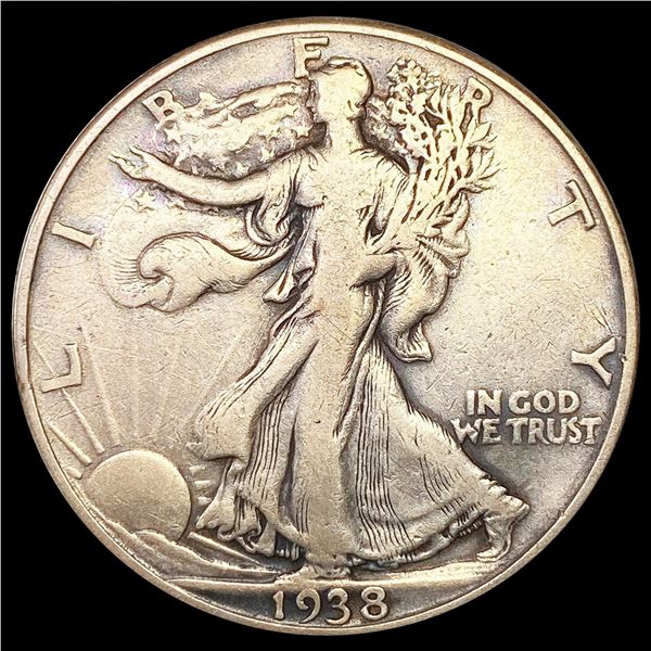 1938-D Walking Liberty Half Dollar LIGHTLY