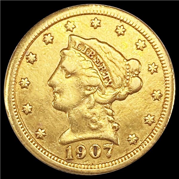 1907 $2.50 Gold Quarter Eagle UNCIRCULATED