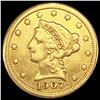Image 1 : 1907 $2.50 Gold Quarter Eagle UNCIRCULATED
