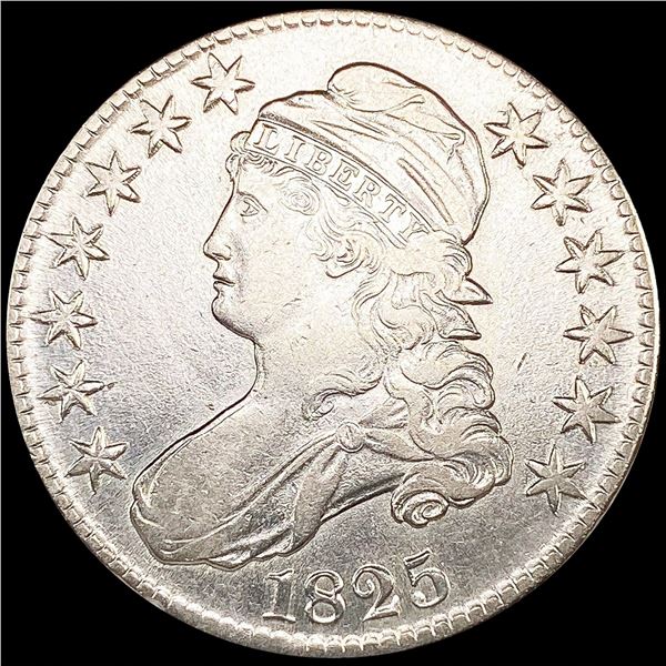 1825 Capped Bust Half Dollar CLOSELY UNCIRCULATED