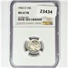 Image 1 : 1942-D Mercury Silver Dime NGC MS67 FB